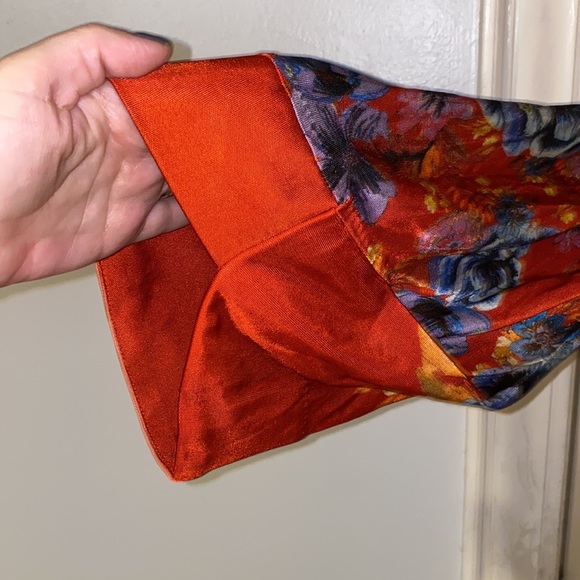 NWT Free People Red Long Sleeve Mini Dress Size M - Picture 10 of 10